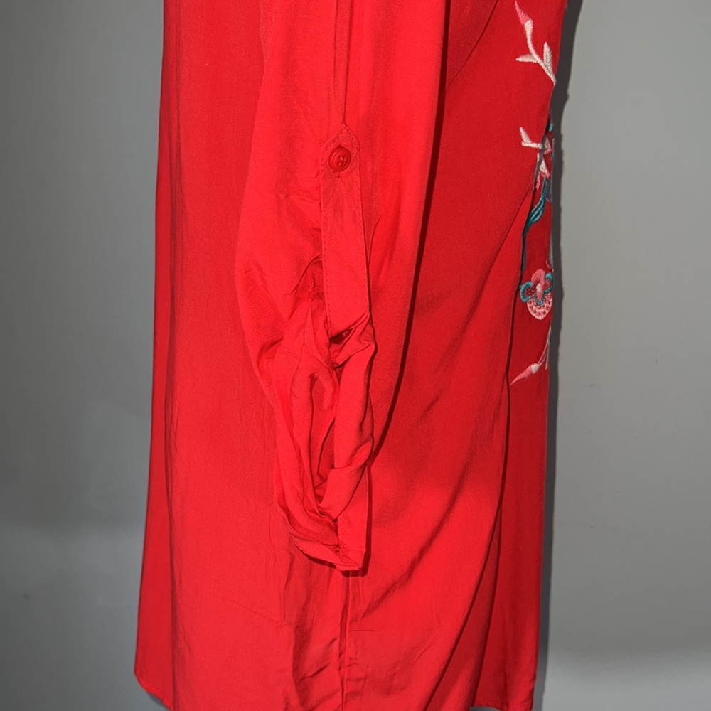 Luna Moon Floral Tunic ANTHRO Medium - Picture 3 of 6